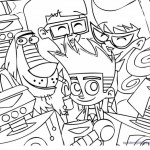 coloriage johnny test imprimer