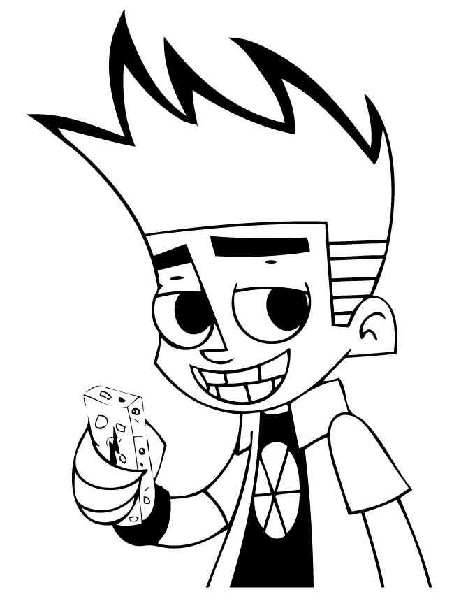 jeux dessin  colorier johnny test