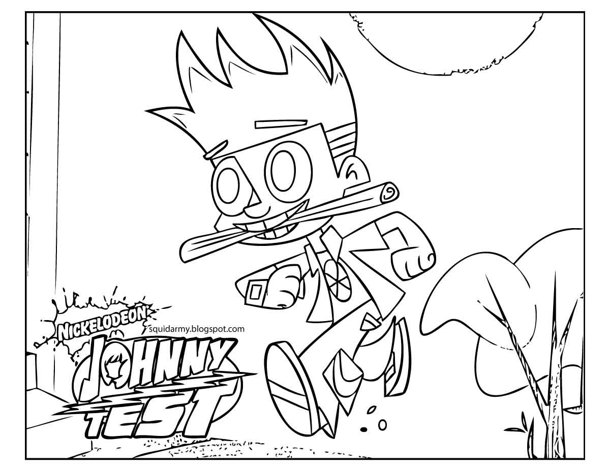 dessin de johnny test