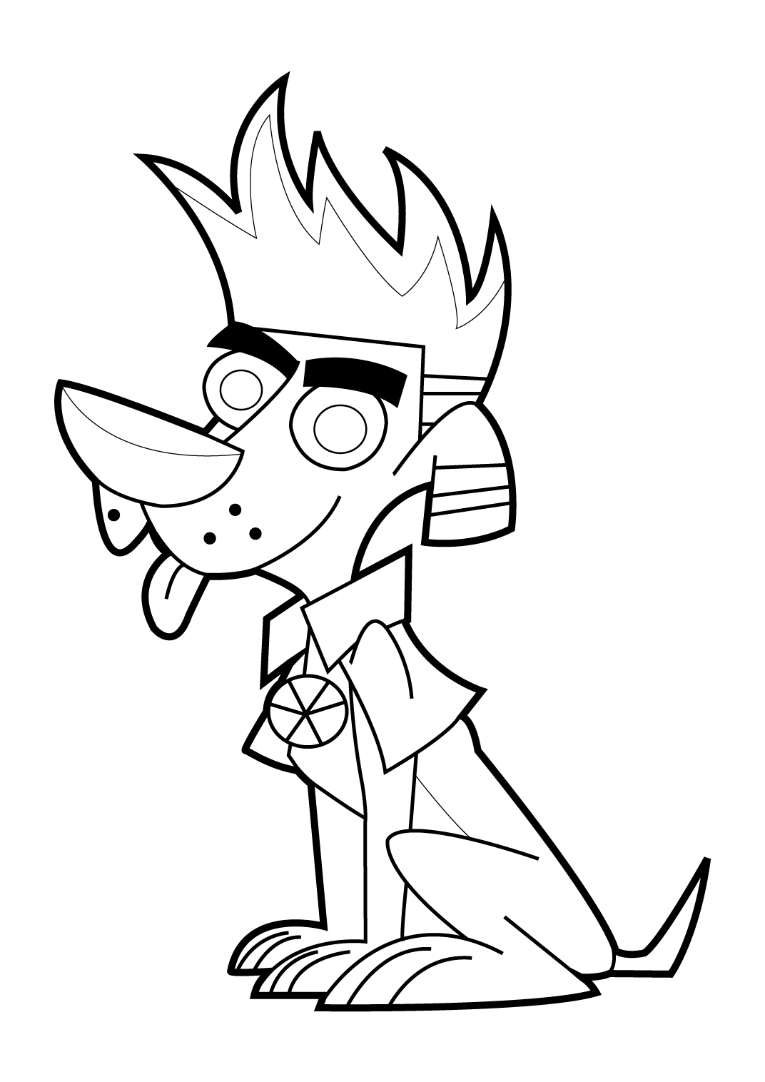 coloriage de johnny test