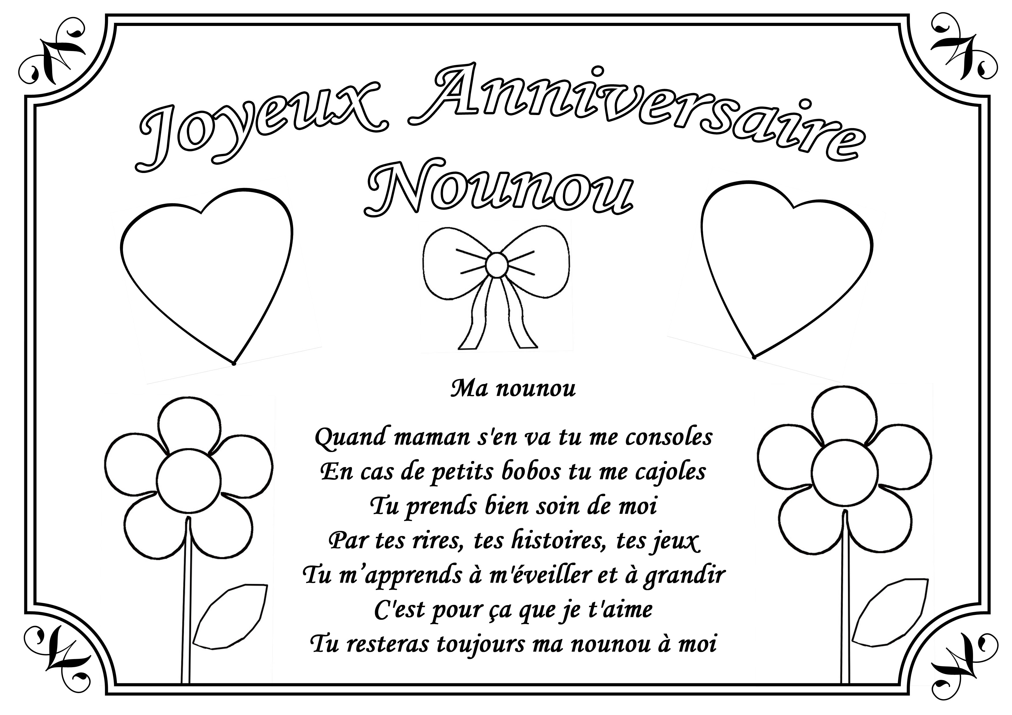 Coloriage De Joyeux Anniversaire Maman