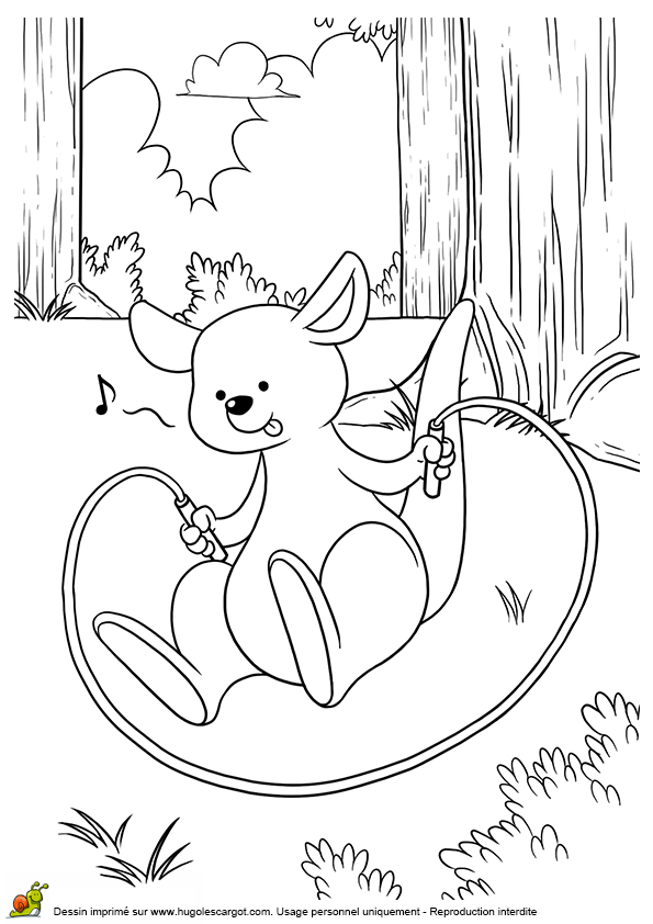 dessin kangourou et koala