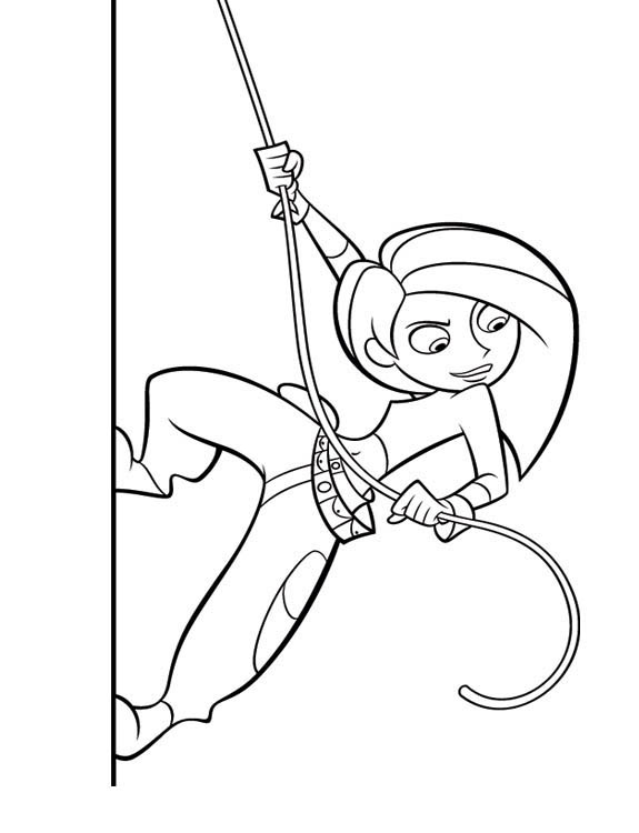 coloriage à dessiner a imprimer kim possible