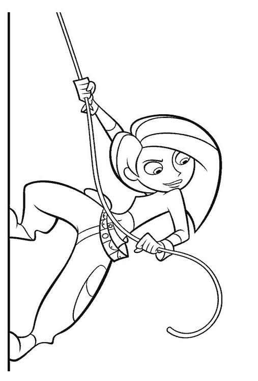 coloriage à dessiner kim possible imprimer