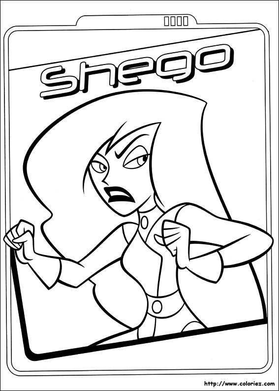 coloriage kim possible imprimer