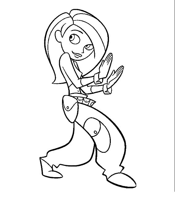 coloriage de kim possible