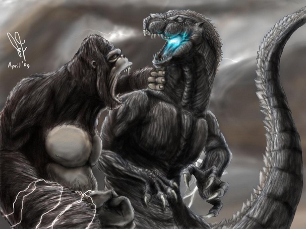 dessin  colorier de king kong