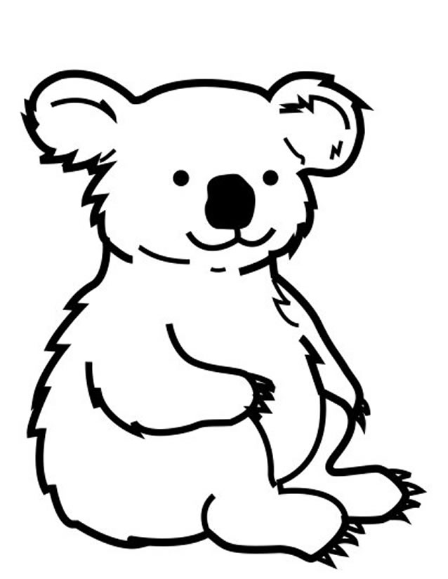 dessin de koala mignon