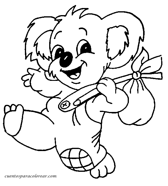 dessin à colorier koala en ligne