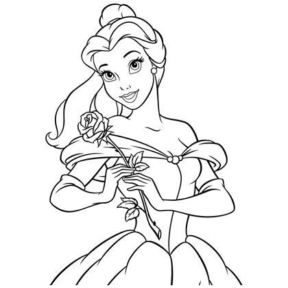 Coloriage A Dessiner A Imprimer La Belle Et La Bete Gratuit