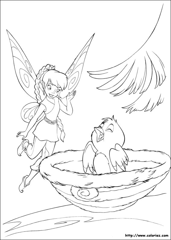 Coloriage De La Fee Clochette En Couleur