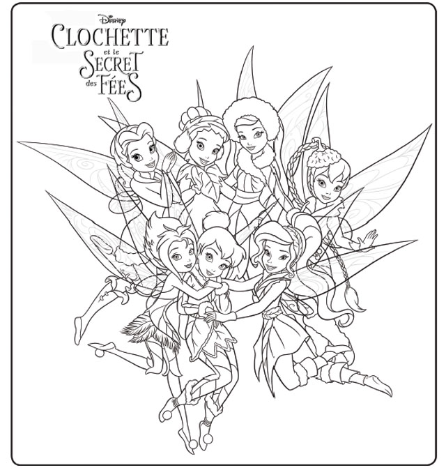 coloriage fee clochette roselia