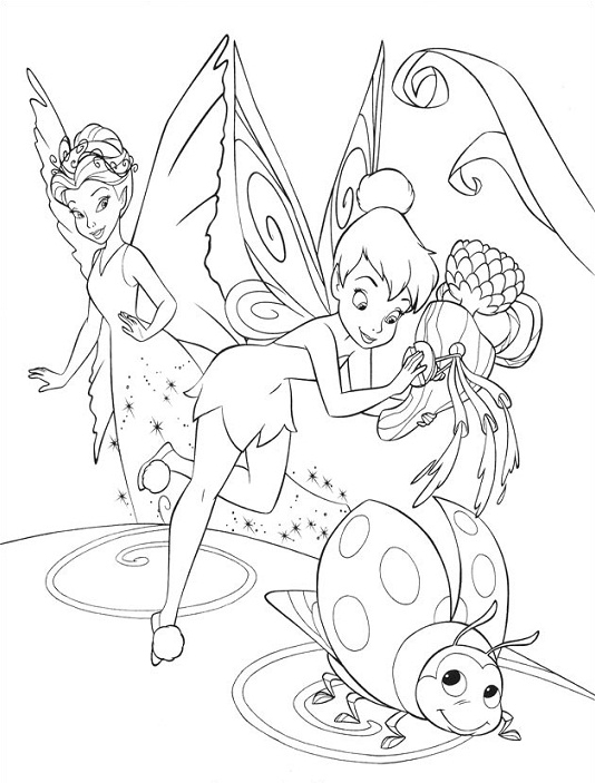 coloriage  imprimer la fe clochette