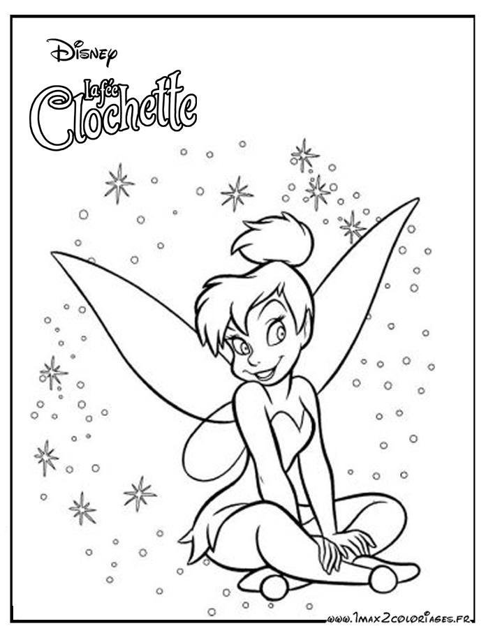 coloriage de la fee clochette a imprimer gratuit