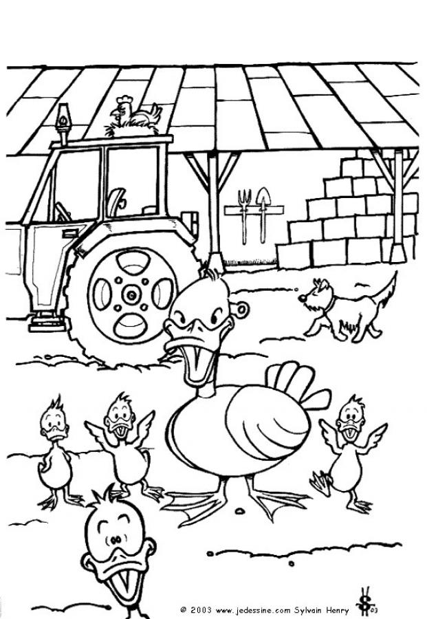 jeux de coloriage de la ferme en folie