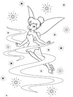 dessin à colorier fée clochette ondine