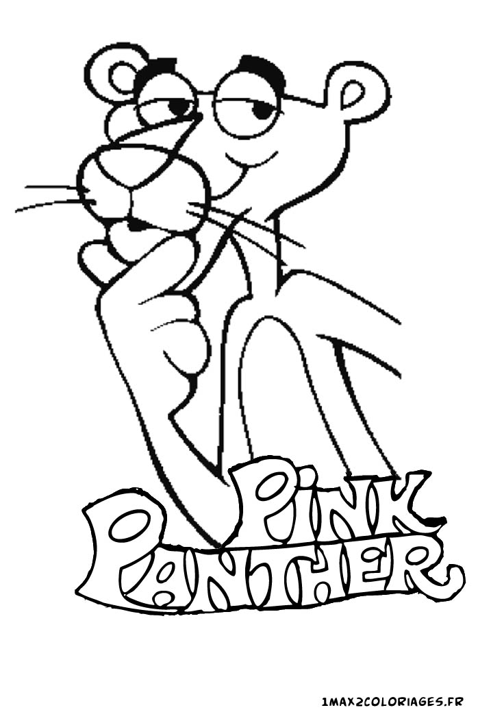 coloriage a dessiner a imprimer la panthere rose gratuit