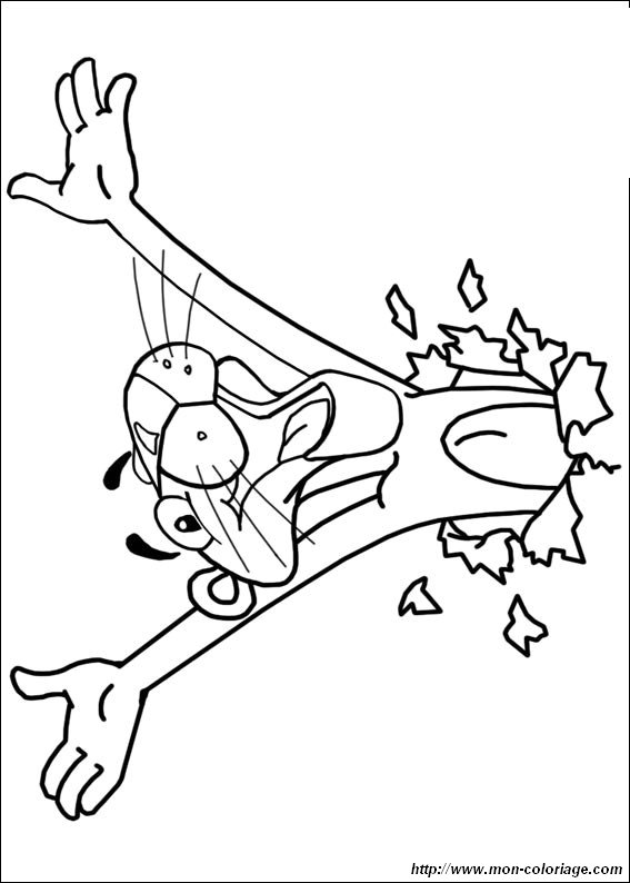 jeu de dessin à colorier panthere rose