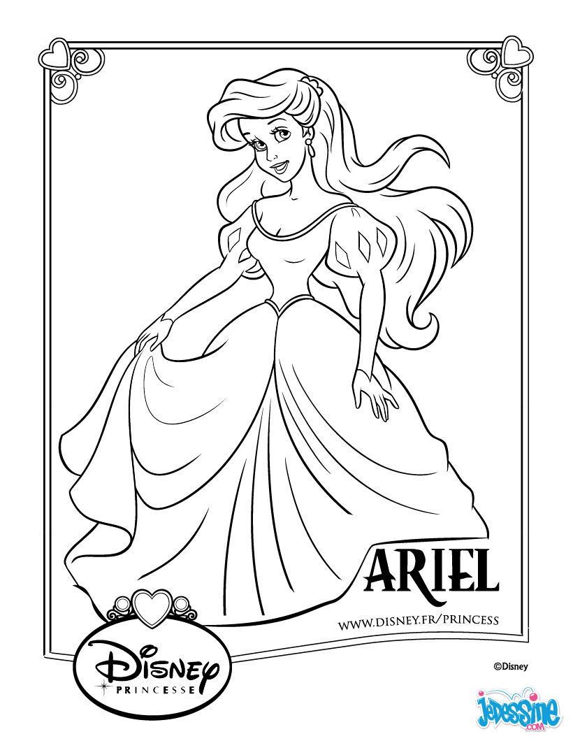19 dessins de coloriage La Petite Sirène Gratuit à imprimer