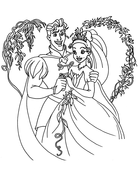 dessin la princesse et la grenouille disney