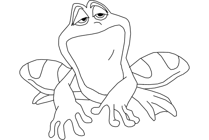 dessin la princesse et la grenouille disney a imprimer