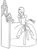 dessin à colorier la princesse diana et la grenouille