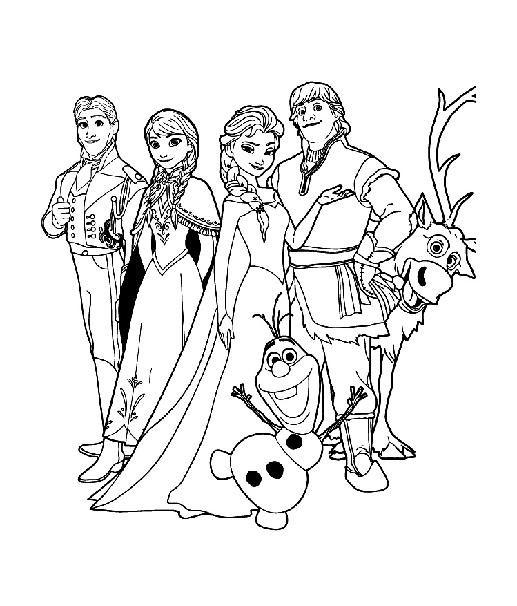 coloriage la reine des neiges olaf