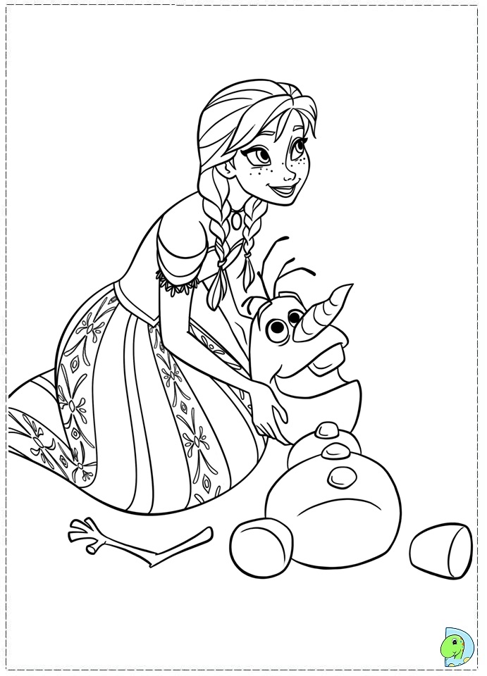 dessin à colorier la reine des neiges elsa et anna