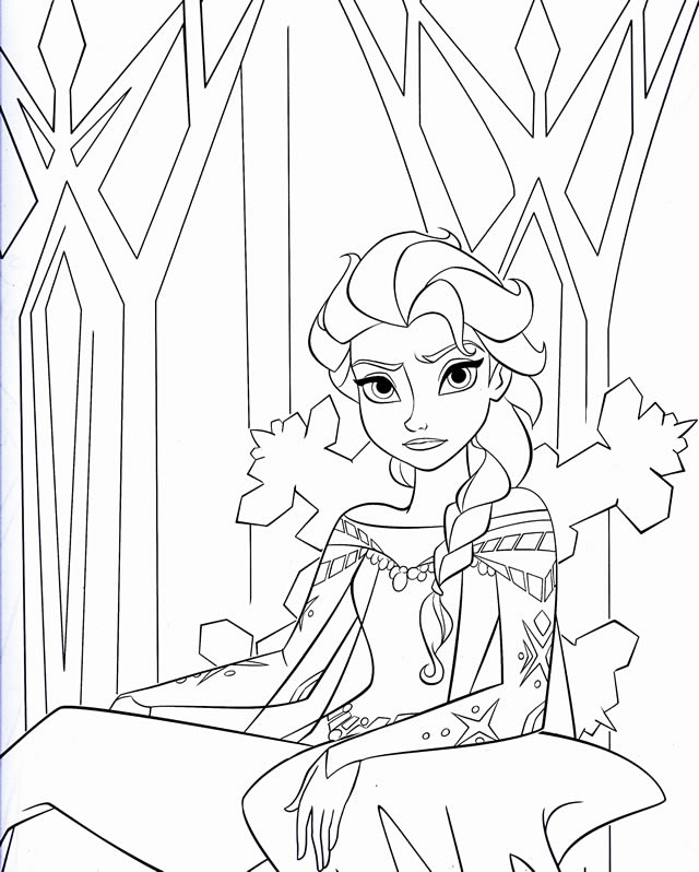 dessin princesse la reine des neiges