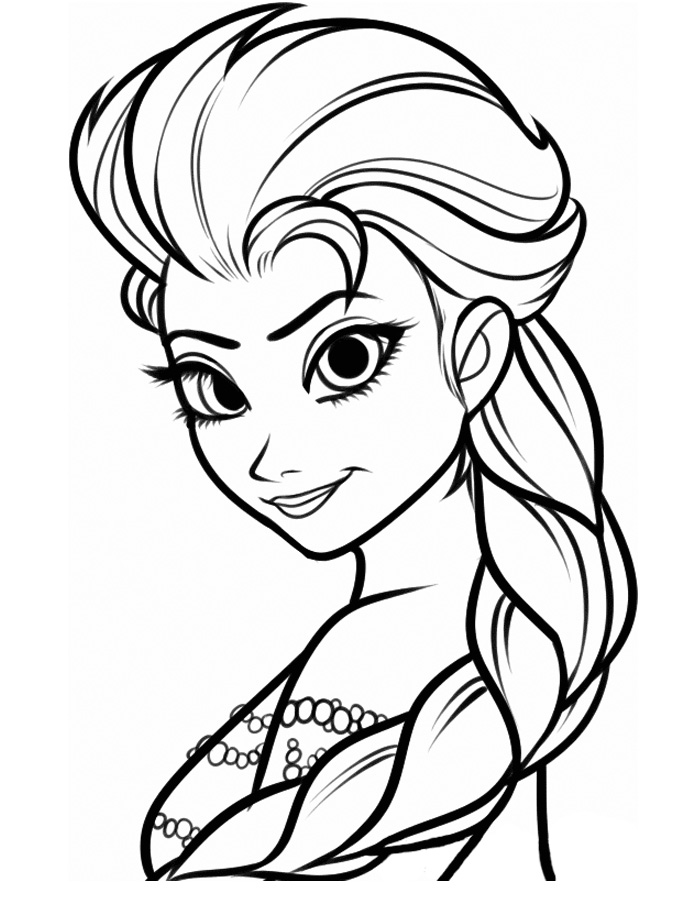 coloriage a dessiner a imprimer la reine des neiges elsa