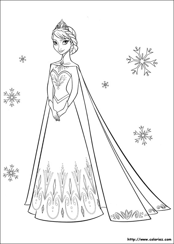 les dessin de la reine des neiges