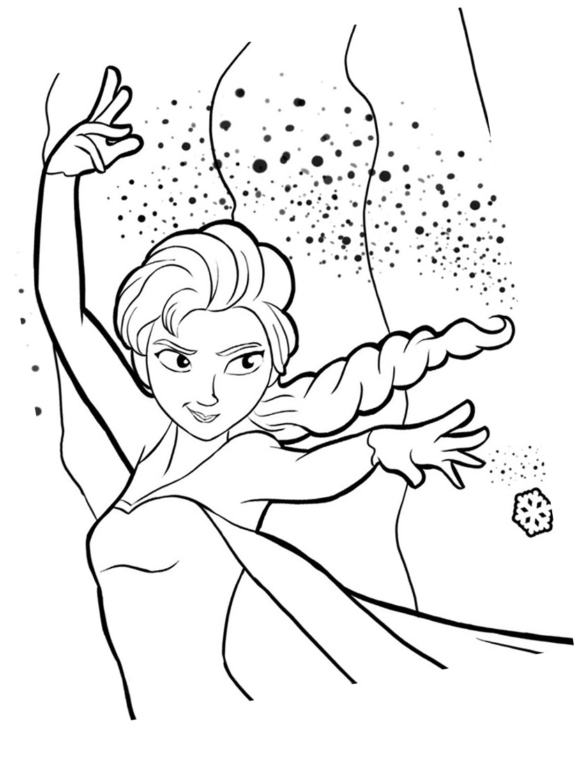 coloriage  dessiner la reine des neiges jeux