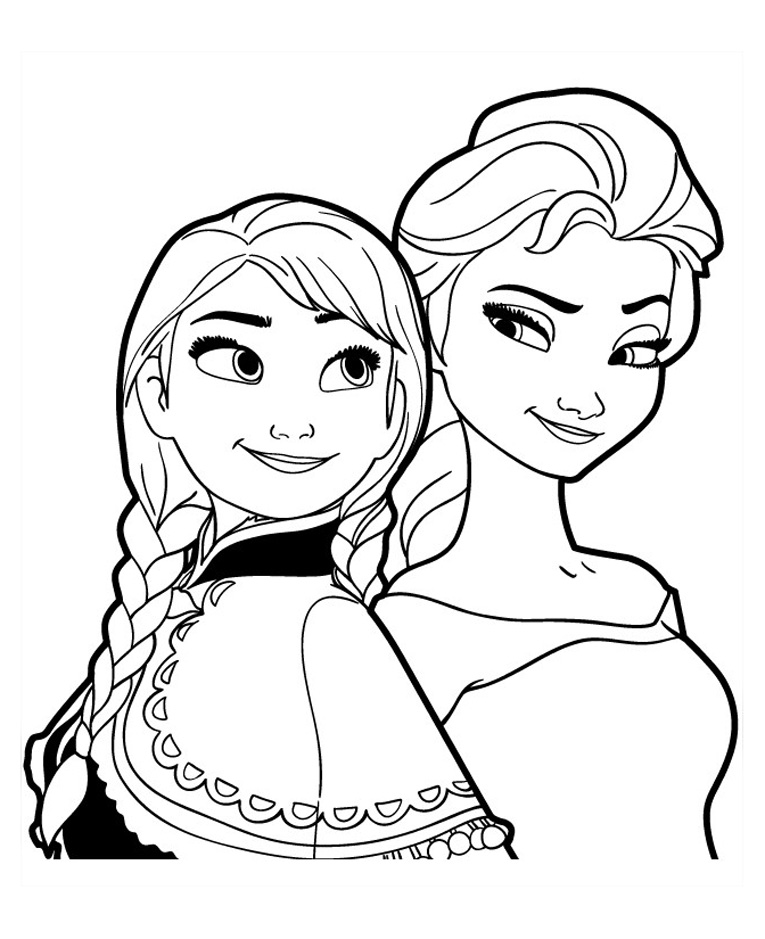 dessin à colorier la reine de neiges à imprimer