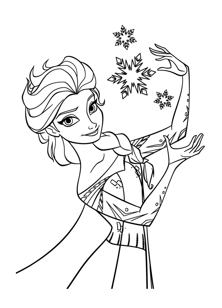 coloriage la reine des neiges