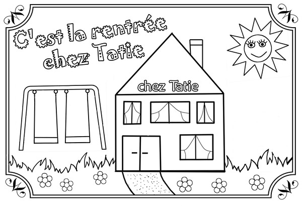 coloriage la rentree maternelle