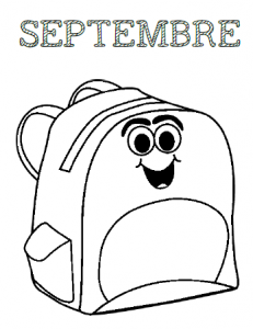 coloriage la rentree maternelle