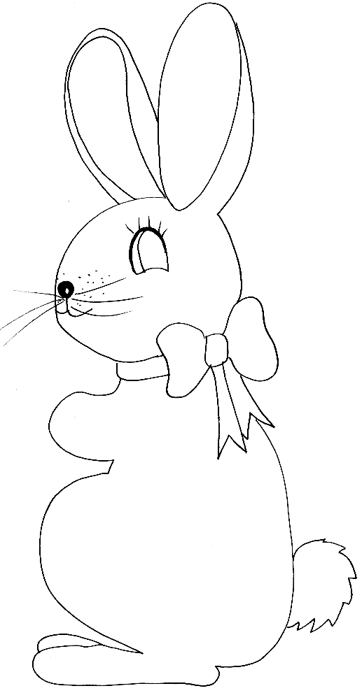 dessin lapin de paques gratuit