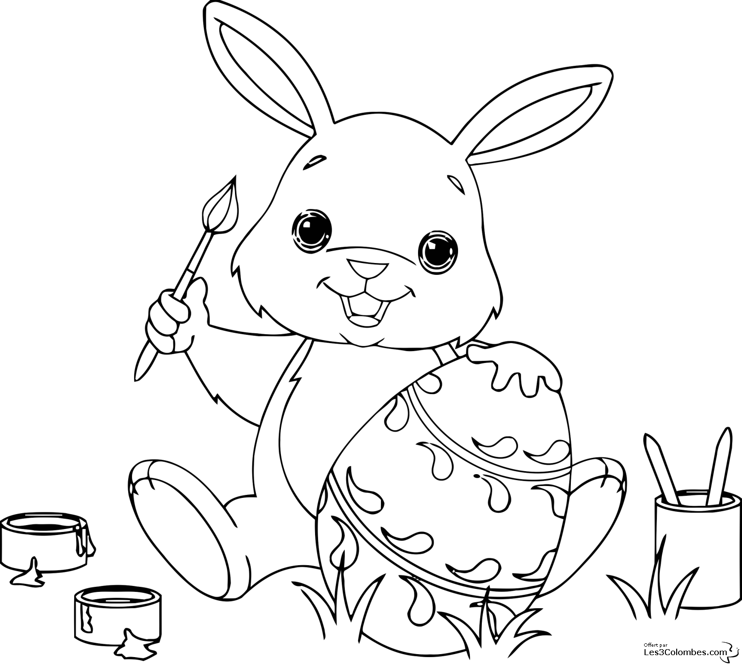 coloriage lapin en ligne