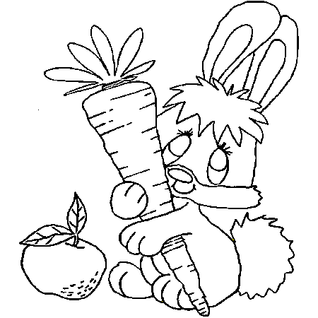 coloriage lapin gratuit