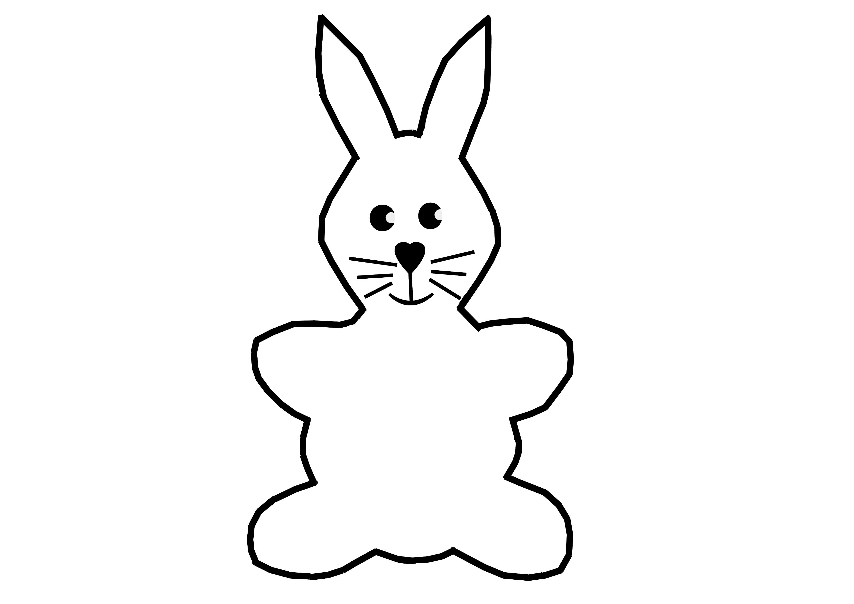 coloriage lapin de garenne