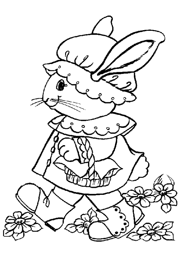 coloriage lapin maternelle
