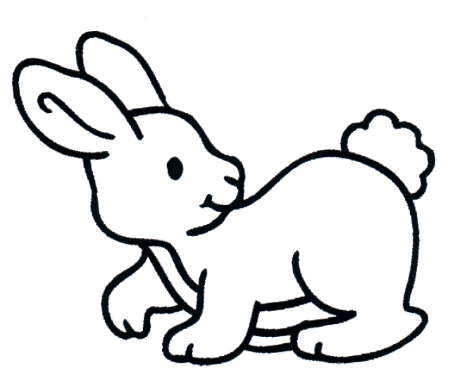 coloriage lapin de paques