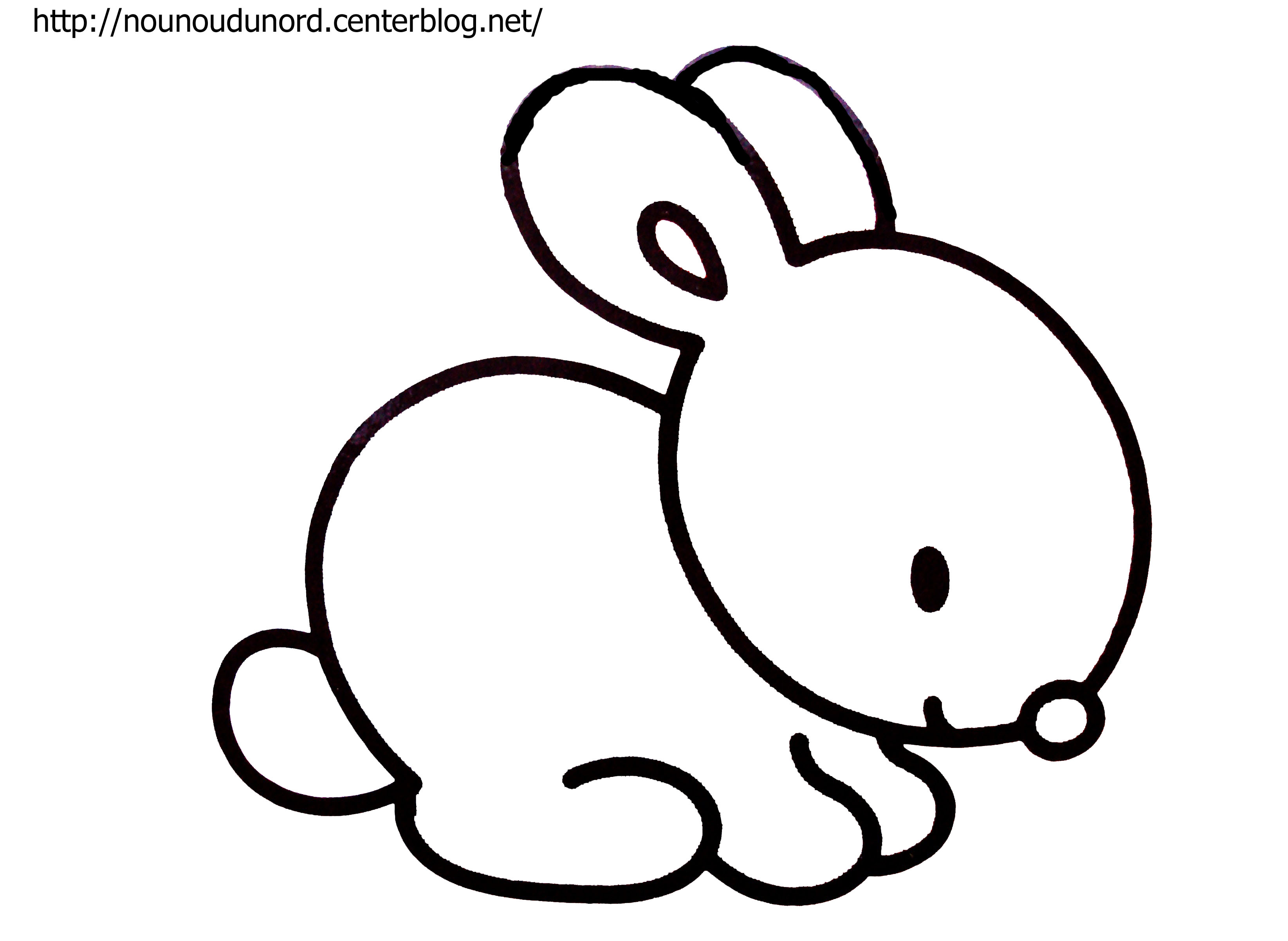 coloriage de lapin à imprimer - Coloriage de lapins Coloriages à imprimer gratuits