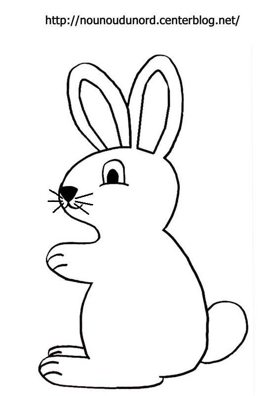 coloriage petit lapin  imprimer