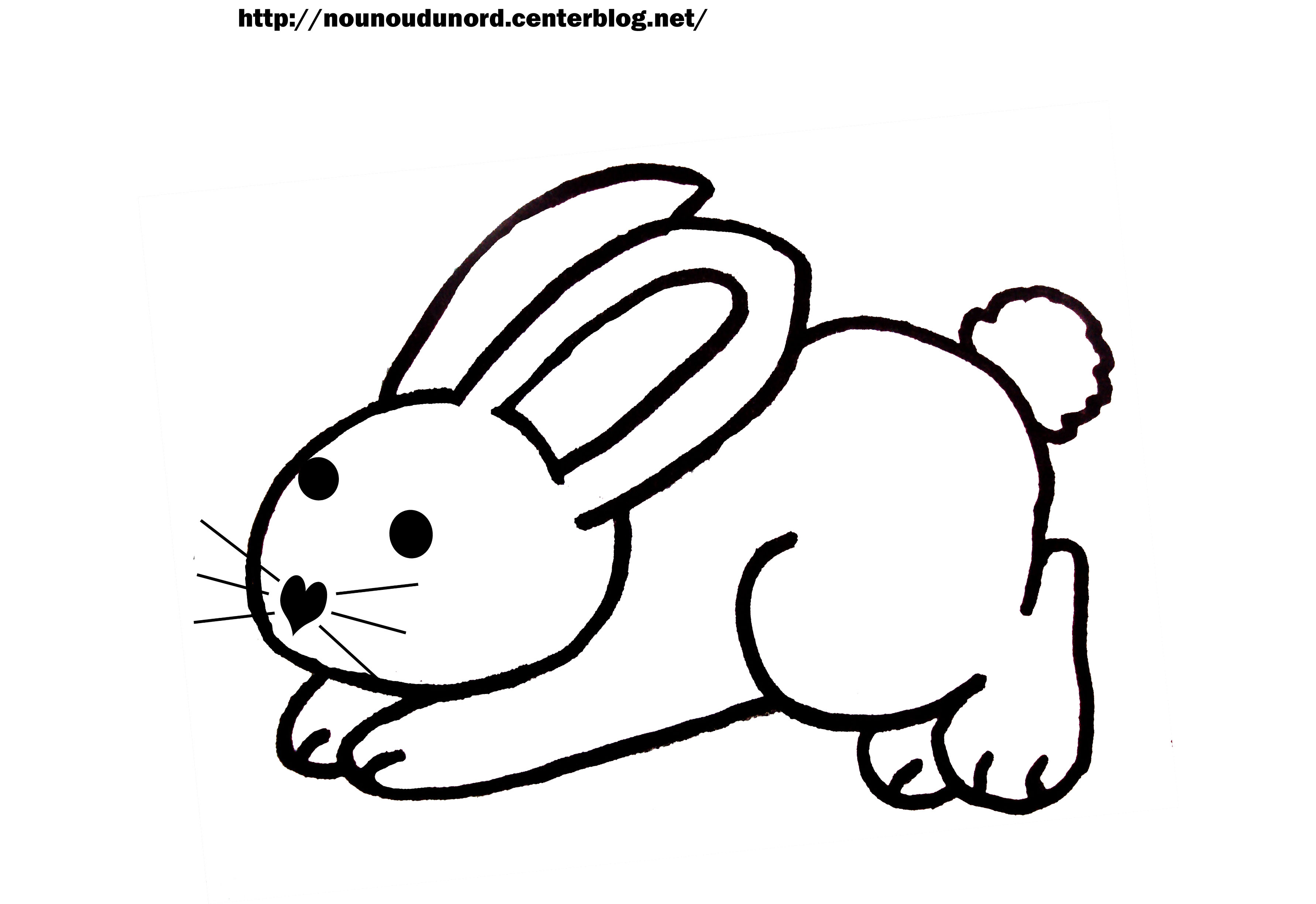 coloriage lapin je veux pas aller à l'école