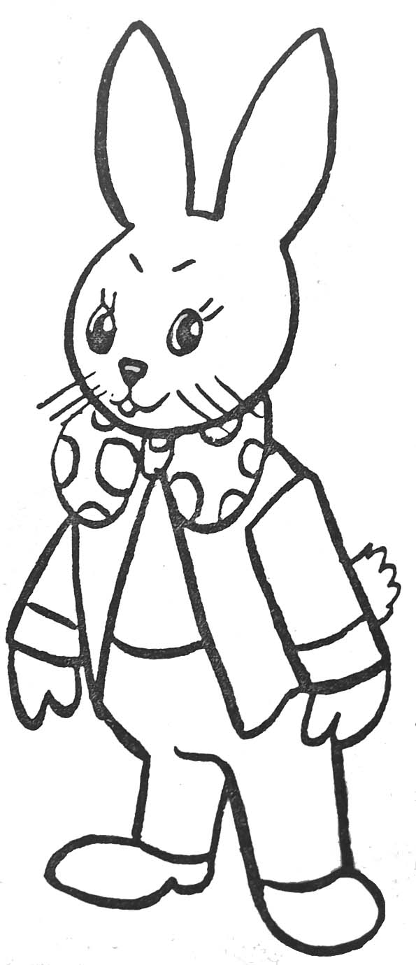 coloriage gratuit lapin de paques