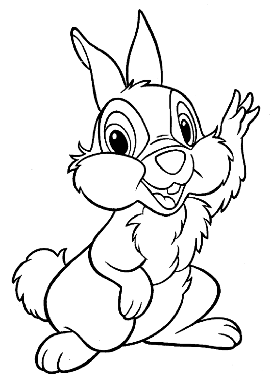 coloriage lapin disney