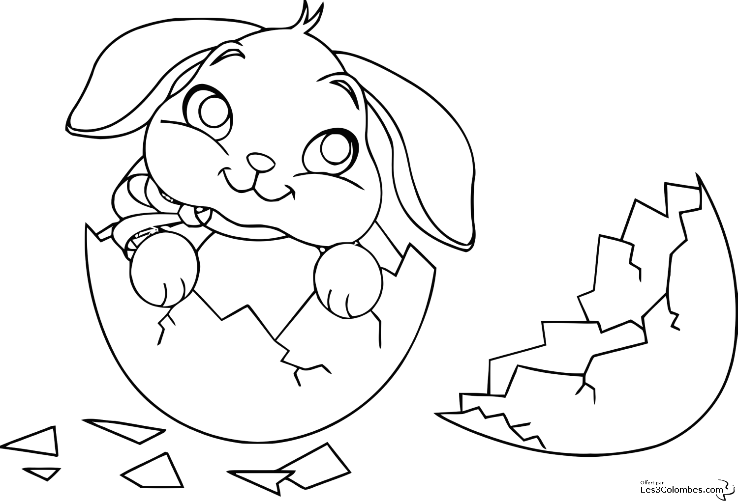 coloriage lapin et cochon d'inde