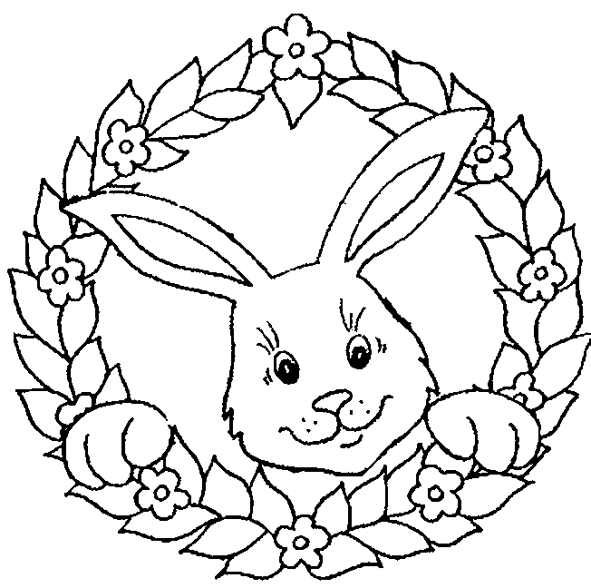 coloriage lapin roule galette