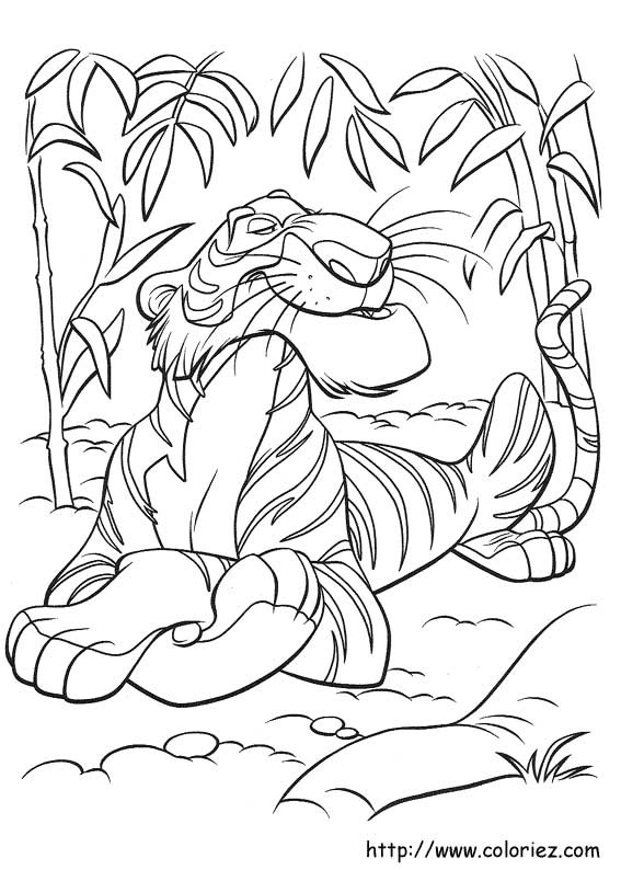 coloriage à dessiner gratuit le livre de la jungle